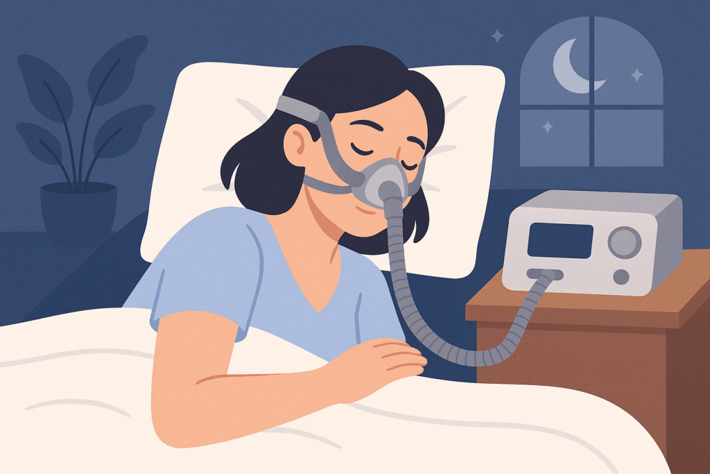 درمان آپنه خواب با دستگاه CPAP